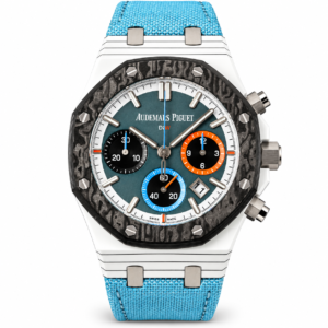 audemars-piguet-blue-strap-chronograph-watch